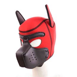 NXY SM Sex Adult Toy Men's and Women's Fun Headgear Adults Games Rubber Sponge New Style Removable Mouth Dog All-inclusive Face Mask Cosplay1220