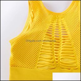 Exercise Fitness Wear Athletic Outdoor Apparel & Outdoors Gym Clothing Womens Medium Mesh Support Cross Back Wire Removable Cups Sport Bra T