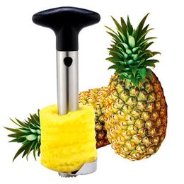 Stainless Steel Pineapple Peeler Fruit Decorticate Tool Cookhouse Dining Bar Gadget Nut Slicer Corer Tools Fruits Vegetable Knife Small Kitchen Screw XG0002