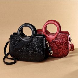 Classic Chinese Style Handbags Women Bags Designer Fashion Shoulder handBag Female Casual Genuine Leather Totes