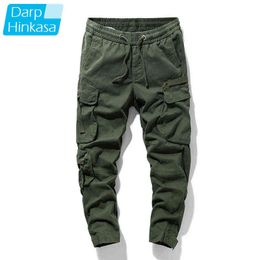 2020 Autumn Winter Cargo Pants Men Outdoor Jogger Tactical Military Pants Casual Sweatpant Men 100% Cotton Trousers Big Size H1223