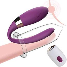 Couple Vibrator For Clitoral G-Spot Stimulation Powerful 7 Vibration Wireless Remote Control adult sex toys women vagina anal Q0320