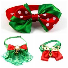 Dog Bow Ties Cute Neckties Collar Christmas Holiday Pet Puppy Dog Cat Ties Accessories Grooming Supplies