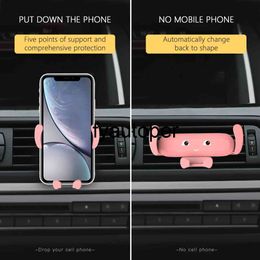 Cute Car Phone Holder Air Vent Mount Mobile Phone Stand Holder For Car Cell Phone Holder Support Smartphone Voiture