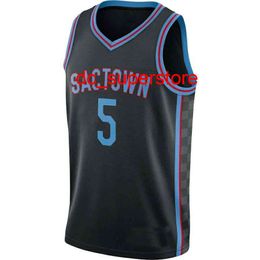 Custom De'Aaron Fox #5 2020-21 Swingman Jersey Stitched Mens Women Youth XS-6XL Basketball Jerseys