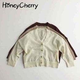 Children's cardigan children's clothing coat air conditioning sweater thin summer baby sunscreen 210515