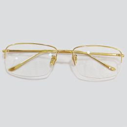 Fashion Sunglasses Frames Rectangle Acetate Glasses Women's Clear Retro Metal Frame Design Eyewear For Man