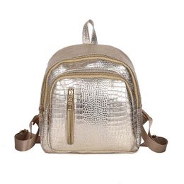 New Alligator Pattern bag for Women Fashion Casual Mini Small Backpack Ladies Bagpack Knapsack