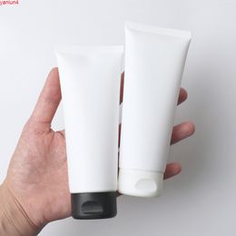 Empty Matte White 100ML 50PCS Soft Tubes Refillable Plastic Lotion Squeeze Cosmetic Packaging, Cream Tube Flip Lids Containergood high qualt