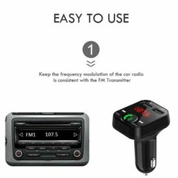 Hands Wireless Bluetooth FM Transmitter LCD MP3 USB Player Charger Modulator Auto F5E6 Car Audio221p
