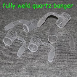 Smoking - premium sandblasted fully weld quartz banger full welding nails For water pipe glass bongs bowls