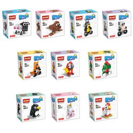 Animal Minifigs Funny Family 10 pezzi Lotto Educationall Fox Sheep Building Blocks Brick Doll Toy For Children