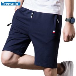 Treesolo est Summer Casual Shorts Men Cotton Fashion Style Solid Bermuda Beach Plus Size 5xl Short For Male 210714