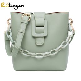 Women Handbag Fashion Chains Leather PU Shoulder Hasp Soft Crossbody Female Messenger Tote