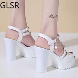 Women Ladies Fashion Crystal Solid Peep Toe Buckle Casual Shoes Sandals sandals high heels women sandals platform high heels Y0721