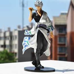 Gintama Sakata Gintoki Action Figure 1/8 scale painted figure Battle Version Sakata Gintoki PVC figure Toy Brinquedos Anime