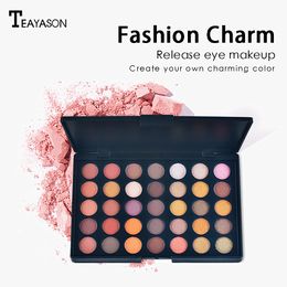 Teayason 35 eyeshadow Kleur Erath Poeder Matte Shimmer Diamond Glitter Oogschaduw Langdurige Waterproof Eye Shadow dhl