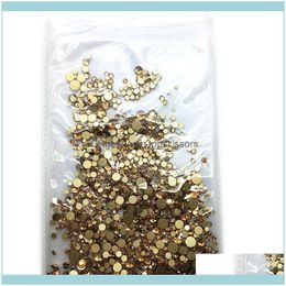 Nail Salon Health & Beautynail Art Decorations 31 Colors Ss3-Ss30 Mix Sizes Crystal Glass Nails Rhinestones For 3D Decoration Gems Drop Deli