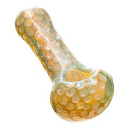 Vintage Snake Skin Style Glass bong water Smoking Pipe hookah For Tobacco Accessories Thick HandBlown VG013
