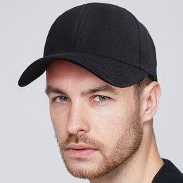 Large size hard top cotton baseball cap big bone lady curved peak sun hat men plus sizes sport snapback caps 56-60cm