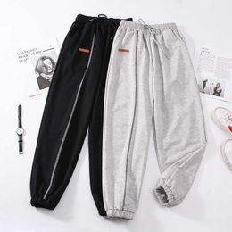 Spring Summer Sweatpants Female Loose Plus Size Streetwear Sport Pant Baggy Fashion Oversize Sports 210531
