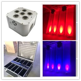 10 pieces with chargingcase High quality stage equipment 6x15W RGBWA 5in1 led battery powered wireless dmx leds par can DJ up light