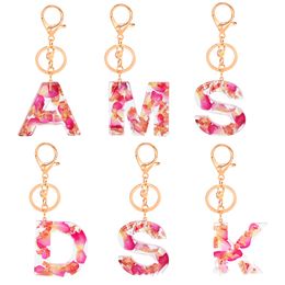 10Pieces/Lot Letter Pendant Keychains Resin Key Chains Rings For Women Cute Car Acrylic Glitter Keyring Holder Charm Bag Couple Bag Gifts