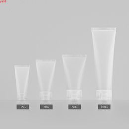 Cosmetics Container Empty Hand Cream Tubes Refillable Food Plastic Bottle Makeup Jars Pacakaging Accessories Clearnser Soft Tubegood qualty