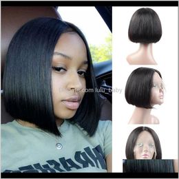 T Short Bob 814Inch Straight Brazilian Virgin Front Swiss Frontal 0Vybb 7Up82