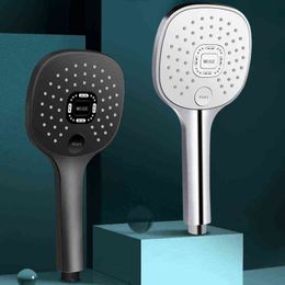 Rain Turbocharged Square Shower Head Sprinkler Nozzle Big Water Shower Head Household Bathroom High Pressure Shower Head EB5HS H1209