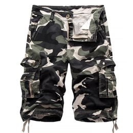 iSurvivor Men Cargo Shorts Pants Trousers Sweatpants Hombre Male Casual Fashion Slim Fit Large Size Summer 210716