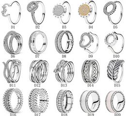 Designer Jewellery 925 Silver Wedding Ring Bead fit Pandora Love Magic Box Surround Design Bird Nest Couple Cubic Diamonds European Style Rings Birthday Ladies Gift