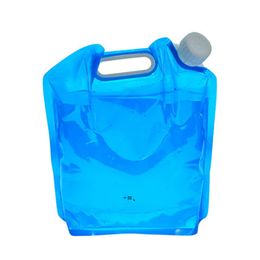 NEW5L 10L PE Water Bag Portable Folding Water Storage Lifting Bag for Picnic Camping Hiking Survival Hydration Storage RRE11509