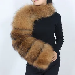 OFTBUY New Winter Jacket Women Natural Real Raccoon Fox Fur Sleeve Coat Ladies Fashion One Sleeve Outerwear Streetwear