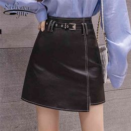 High Waist A-line Mini Skirts Women autumn winter Arrivals Elegant Womens Fashion Girls Work OL Skirt 6557 50 210521