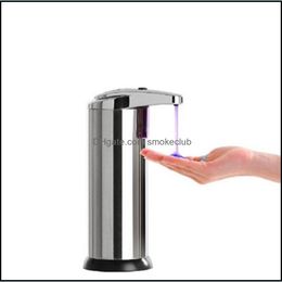 Bathroom Aessories Bath Home & Gardensingle Switch Matic Stainless Steel Infrared Sensor Dispensers Portable Liquid Soap Dispenser Iia198 Dr