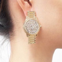 Jewellery Charm Europe and the United States exaggerated set diamond atmosphere hipster temperament earrings individual personality watch fashion joker earpiece