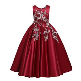 Girls Dresses Flower Kids Princess Dress Ball Gown Party Wedding Dresss Clothes Girl Children Costume 210508