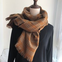 180*65cm Fashion Scarf Women Winter Wild Plaid Shawl Couple Models Decoration Warm Scarves