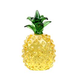 1pcs Crystal pineapple Figurine Ornament Paperweight Window Pendant birthday Part Wedding Decor Home Decoration Girlfriend gifts 210318