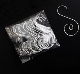 Party Supplies 20pcs/bag Hook for Christmas Tree Decorations Metal S-shaped 50mm Hooks Ornaments Accessories SN3059