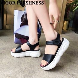 Sandals Summer Women Shoes Flat Casual Bear Sole Woman 45 46 Light Weight Sneakers MY257