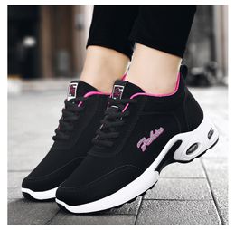 Women's Shoes fall 2021 matte leather upper soft sole running shoe Korean casual cushion sports shoes women PN110