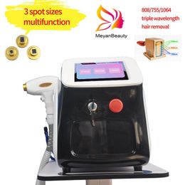 High Class 808 Diode Laser Equipment 3 Wavelength 755nm 808nm 1064nm Professional Painless Hair Remove For Salon use