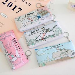 Pencil Bags Lovely Cartoon Multifunctional Bag Waterproof Pen Box For School Case Cosmetic Student Gift