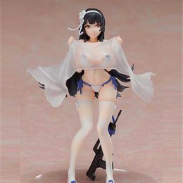 Anime Girls' Frontline Type 95 Swimsuit Ver. Sexy Figure 1/12 Scale PVC Action Figures Collection Model Toy Doll Gifts Q0722