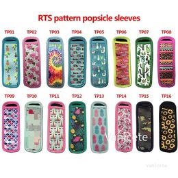 Reusable Popsicle Holders Popsicle Bags Freezer Ice Pop Sleeves Antifreezing Neoprene Insulator Sleeves T2I51760