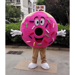 Performance Food Donut Mascot Mascot Costume Halloween Fancy Party Dress Sport Club Cartoon Character Suit Carnival Unisex Adults Outfit Event Promotional Props