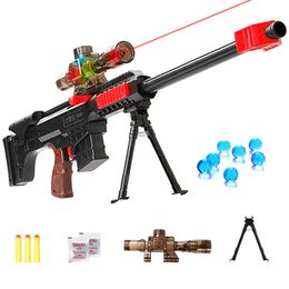 Gatlin Barrett Sniper Rifle Children Manual Water Toy Gun Battle Outdoor Props CS Shooting Game Boys Birthday Gift