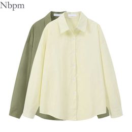 Nbpm Spring Women's Clothing Basic Solid Blouses Long Sleeve Top Korean Clothing Top Female Elegant Blusas Mujer Tunic Chic 210529